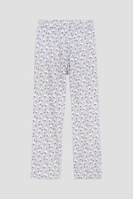 Short Ruffle Sleeve Cotton Printed Pyjamas Set