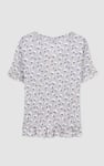 Short Ruffle Sleeve Cotton Printed Pyjamas Set