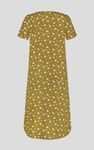 Butterfly Printed S/S Nightwear With Lacetrims