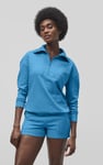Women’s Quarter Zip Relaxed Sweatshirt and Short Set | Enorsia