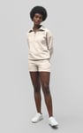 Women’s Quarter Zip Relaxed Sweatshirt and Short Set | Enorsia