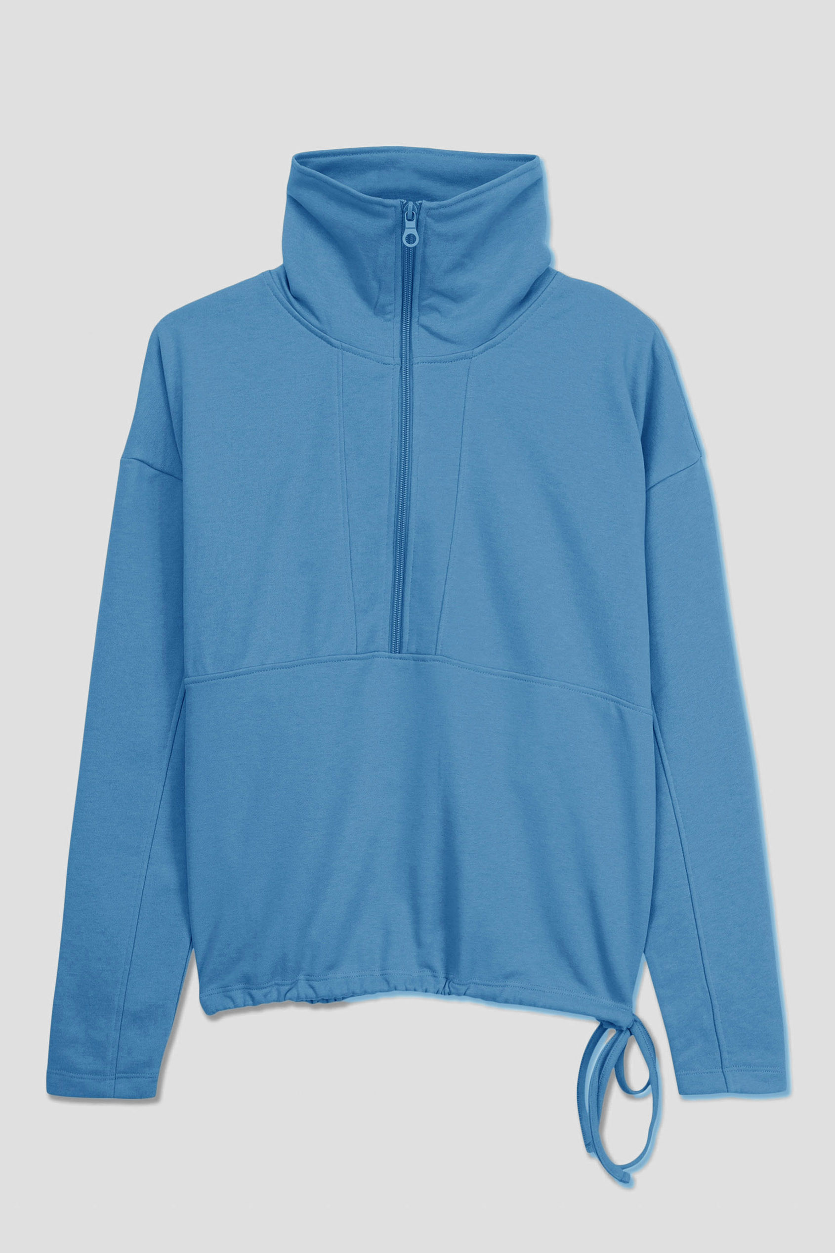 Women’s Quarter Zip Relaxed Sweatshirt and Short Set | Enorsia