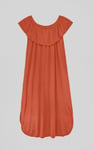 Off Shoulder Ruffle Jersey Dress