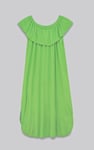 Off Shoulder Ruffle Jersey Dress