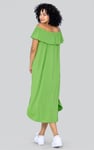 Off Shoulder Ruffle Jersey Dress