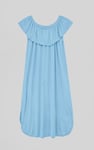 Off Shoulder Ruffle Jersey Dress