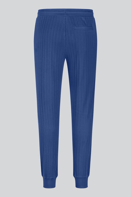 Ribbed Jersey Slim Fit Zip Pockets Joggers