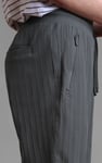 Ribbed Jersey Slim Fit Zip Pockets Joggers