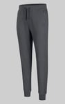 Ribbed Jersey Slim Fit Zip Pockets Joggers