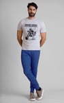 Ribbed Jersey Slim Fit Zip Pockets Joggers