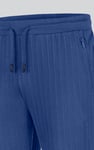 Ribbed Jersey Slim Fit Zip Pockets Joggers