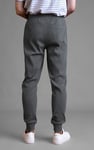 Ribbed Jersey Slim Fit Zip Pockets Joggers