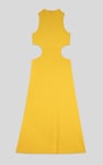 Sequin Embroidered Cut Out Waist Maxi Dress