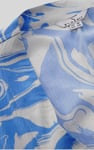 Fluid Print Wrap Dress