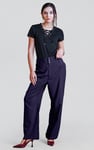 High-Waisted  Stright Leg Trousers