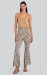 Paisley Printed Flared Sharara Pant