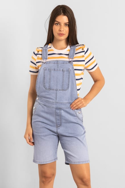 Womens Denim Short Dungaree
