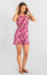 Smocked Waist Floral Printed Playsuit