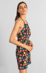 Smocked Waist Floral Printed Playsuit