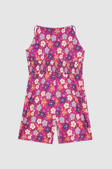 Smocked Waist Floral Printed Playsuit