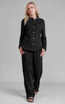 100% Cotton Solid Long Sleeve Shirt and Trouser Set