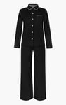 100% Cotton Solid Long Sleeve Shirt and Trouser Set