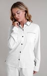 100% Cotton Solid Long Sleeve Shirt and Trouser Set