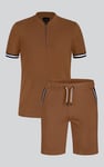 Men's Jersey T-Shirt & Shorts Lounge Set