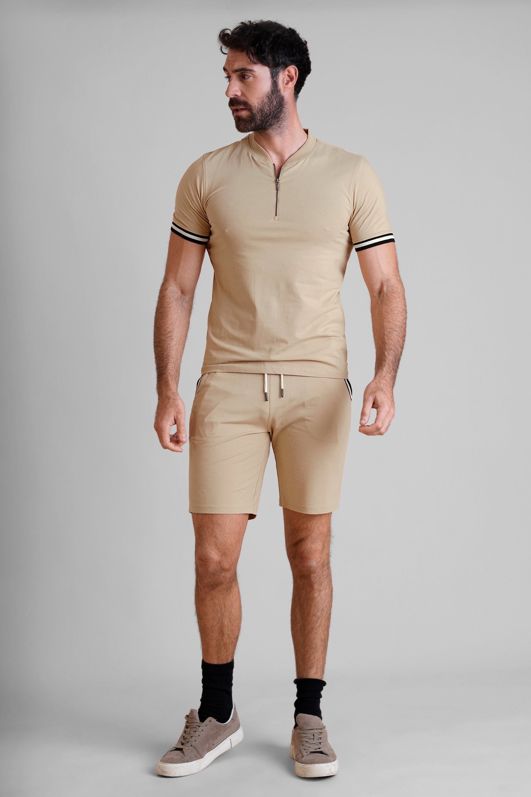 Men's Jersey T-Shirt & Shorts Lounge Set