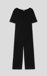 Ankle Length Wide Leg Jumpsuit