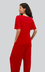 Ankle Length Wide Leg Jumpsuit