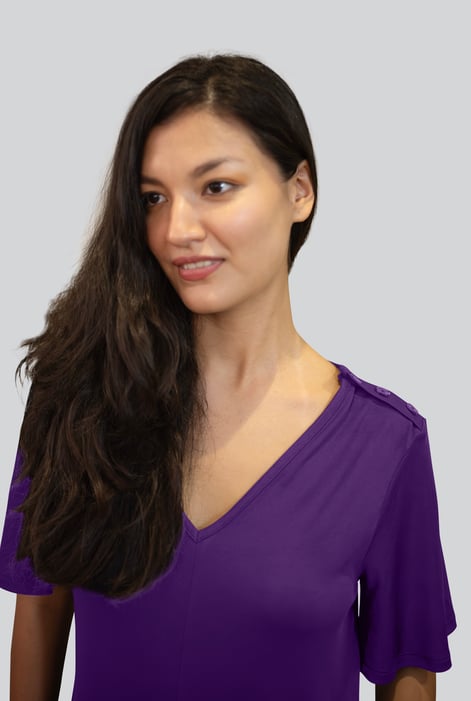 Purple Ankle Length Wide Leg Jumpsuit