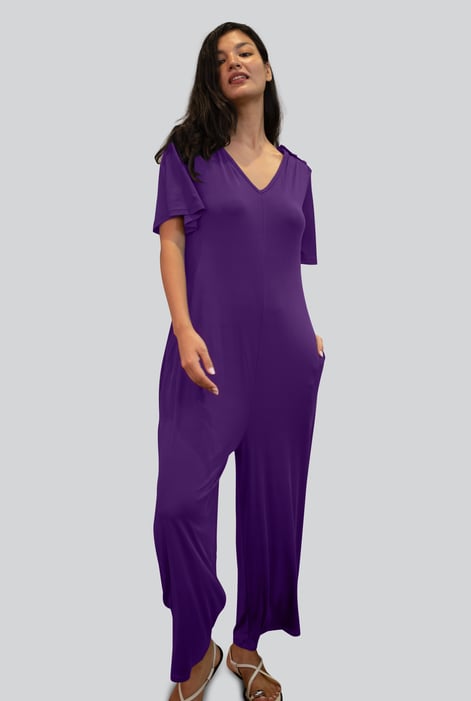Black Ankle Length Wide Leg Jumpsuit