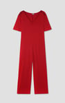 Ankle Length Wide Leg Jumpsuit