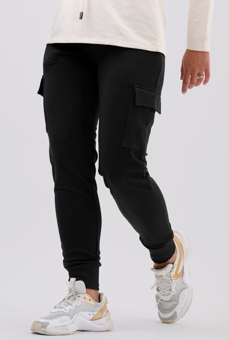 Womens Navy Jersey Utility Trouser