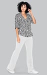 Pin Tuck Front Jersey Trousers