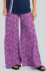 Womens Paisley Printed Wide Leg Trouser