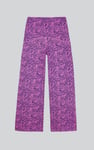 Womens Paisley Printed Wide Leg Trouser