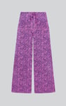 Womens Paisley Printed Wide Leg Trouser
