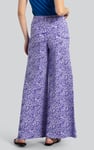 Womens Paisley Printed Wide Leg Trouser