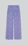 Womens Paisley Printed Wide Leg Trouser