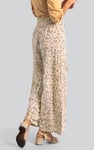 Womens Printed Wide Leg  Jersey Trousers