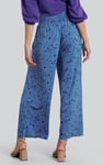 Womens Printed Wide Leg  Jersey Trousers