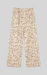 Womens Printed Wide Leg  Jersey Trousers