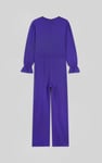 Women Long Sleeve Wrap Jumpsuit