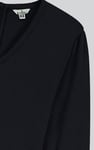 Women Long Sleeve Wrap Jumpsuit