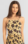 Smocked Waist Floral Printed Jumpsuit