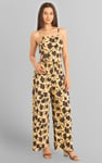 Smocked Waist Floral Printed Jumpsuit