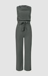 Women’s Sleeveless Blended Fabric Jumpsuit