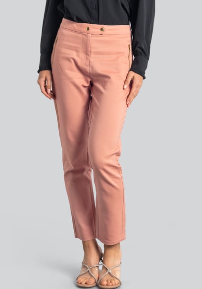 Stretch Slim Side Zip Pocket Trouser